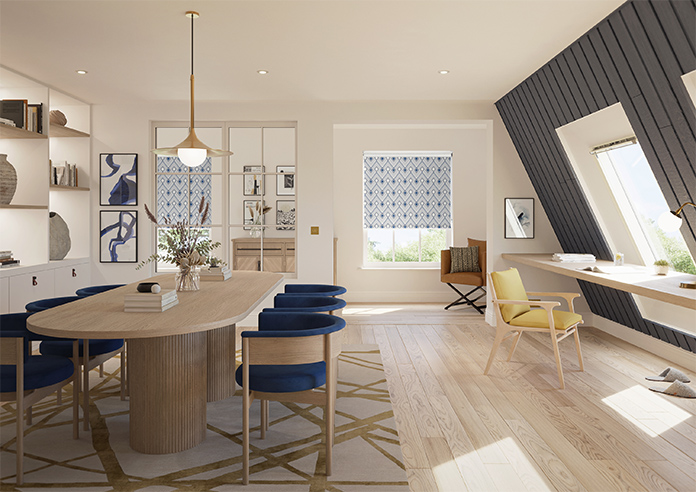 Roaring 20s, Sapphire - Twist&Fit Roller Blind - Image 8